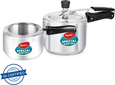 Pigeon Special and 2 L, 3 L Inner Lid Induction Bottom Pressure Cooker(Aluminium)