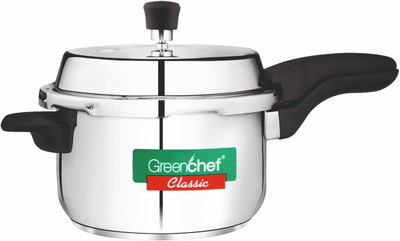 Greenchef Classic 5 L Outer Lid Induction Bottom Pressure Cooker(Stainless Steel)