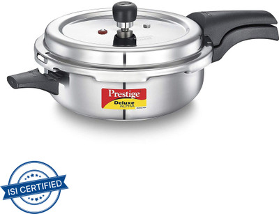 Prestige Deluxe Alpha Svachh 4 L Outer Lid Induction Bottom Pressure Cooker(Stainless Steel)