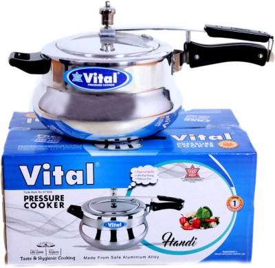 VITAL ISI CERTIFIED 5.5 L Inner Lid Pressure Cooker(Aluminium)