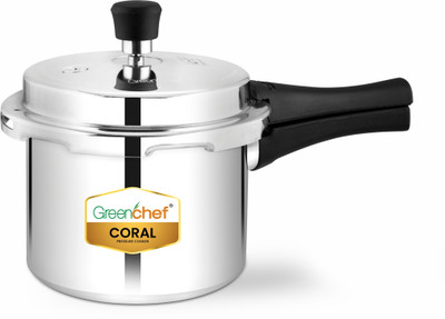 Greenchef Coral 3 L Outer Lid Pressure Cooker(Aluminium)