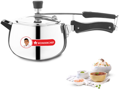 WONDERCHEF Nigella Tri-Ply Contour Collection 5 L Inner Lid Induction Bottom Pressure Cooker(Stainless Steel)