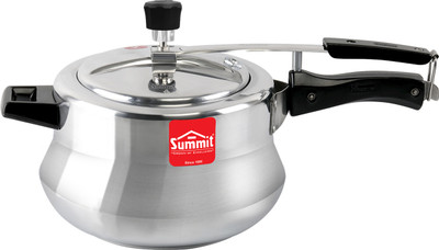 SUMMIT Handi Supreme | Induction Base | 5 L Inner Lid Induction Bottom Pressure Cooker(Aluminium)