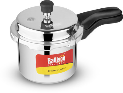 Rallison Appliances Olive Non IB 3 L Outer Lid Pressure Cooker(Aluminium)