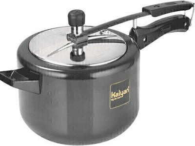 kalyan | Gold Series | Induction base | Hard Anodised Cooker | 5 L Inner Lid Induction Bottom Pressure Cooker(Hard Anodized)