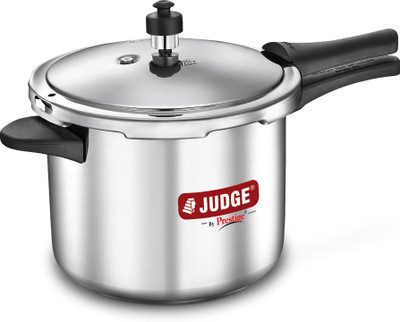 Prestige Judge ACE Outer Lid Easy Grip Handle|Long Lasting Regulator|Durable Gasket 5 L Outer Lid Induction Bottom Pressure Cooker(Stainless Steel)