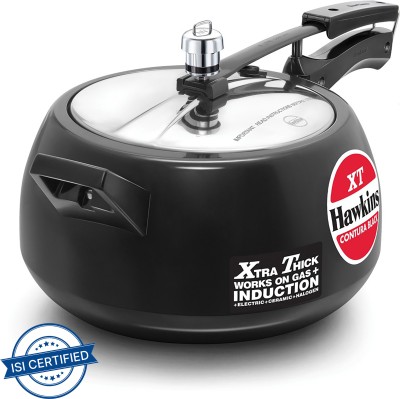 Hawkins Contura Black XT (CXT50) 5 L Inner Lid Induction Bottom Pressure Cooker(Hard Anodized)