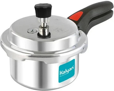 kalyan | Induction Base | Classic Blue Series | Aluminium Cooker | 1 L Outer Lid Induction Bottom Pressure Cooker(Aluminium)