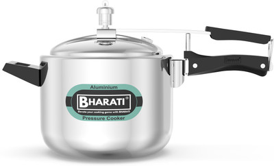 Bharati Bharati Aluminium Regular Induction Base Pressure Cooker (5 litres) 5 L Inner Lid Induction Bottom Pressure Cooker(Aluminium)