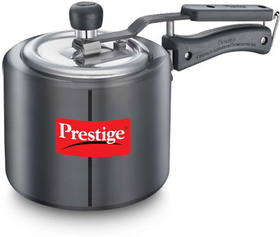 Prestige Nakshatra Duo Plus Svachh 3 L Inner Lid Induction Bottom Pressure Cooker(Hard Anodized)