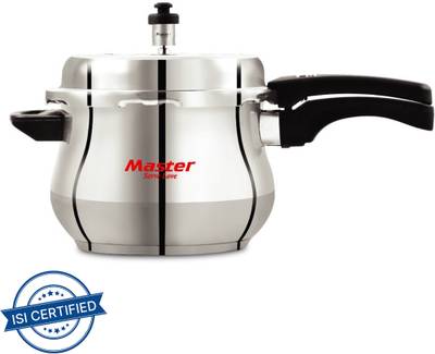 Master Cook-and-serve Stainless Steel Handi 3.5 L Induction Bottom Pressure Cooker  (Stainless Steel)