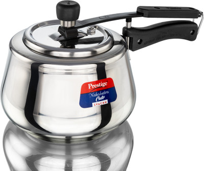 Prestige Nakshatra Cute Svachh 3 L Inner Lid Induction Bottom Pressure Cooker(Stainless Steel)