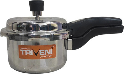 Triveni 007 1.5 L Outer Lid Induction Bottom Pressure Cooker(Triply)