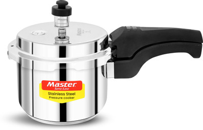 Master Stello Smart 3 L Outer Lid Induction Bottom Pressure Cooker(Stainless Steel)