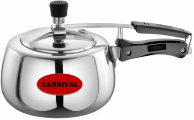 CARNIVAL Aluminium Elite Model 3.5 Ltr Induction Based Inner Lid Pressure Cooke 3.5 L Inner Lid Induction Bottom Pressure Cooker(Aluminium)