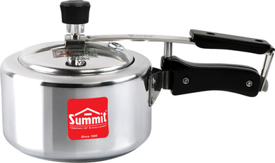 SUMMIT Plain Supreme Non Induction Bottom 2 L Inner Lid Pressure Cooker(Aluminium)
