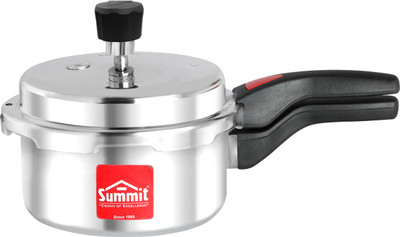 SUMMIT Mini Pan | Non Induction Base | Aluminium | 2 L Outer Lid Pressure Cooker(Aluminium)