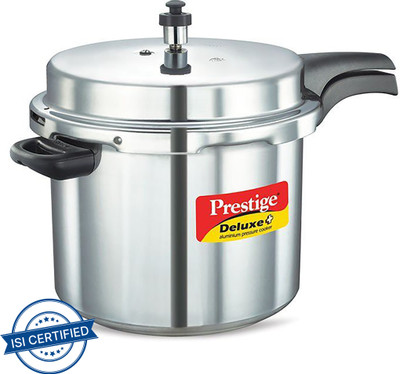Prestige Deluxe plus 10 L Outer Lid Induction Bottom Pressure Cooker(Aluminium)