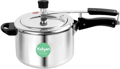 kalyan Classic Lime Series Inner Lid Non-Induction Base ISI CERTIFIED 5 L Inner Lid Pressure Cooker(Aluminium)