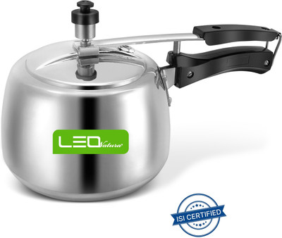Leo Natura HANDI Cooker Inner Lid 3 L Inner Lid Induction Bottom Pressure Cooker & Pressure Pan(Aluminium)