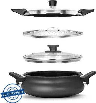 Pigeon Pressure Cooker 3 L 3 L Inner Lid Induction Bottom Pressure Cooker(Hard Anodized)