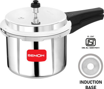 Benon Flores 3 L Outer Lid Induction Bottom Pressure Cooker(Aluminium)