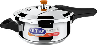 ULTRA DURACOOK 4 L Outer Lid Induction Bottom Pressure Cooker(Stainless Steel)
