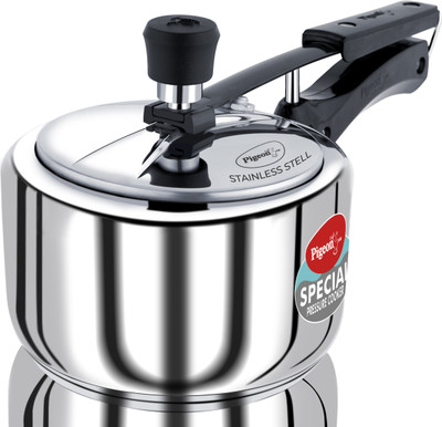 Pigeon by Stovekraft Special 3 L Inner Lid Pressure Cooker(Stainless Steel)