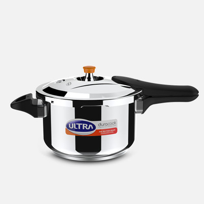 ULTRA DURACOOK 5.5 L Outer Lid Induction Bottom Pressure Cooker(Stainless Steel)