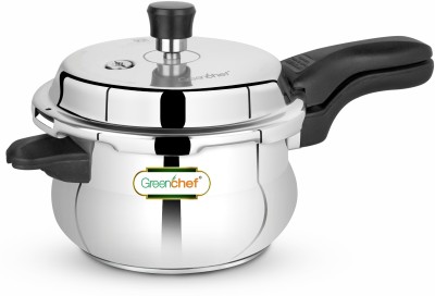 Greenchef Classic Curve Induction Bottom Handi Shaped (Heavy Sandwich Bottom) SS 5 L Outer Lid Induction Bottom Pressure Cooker(Stainless Steel)