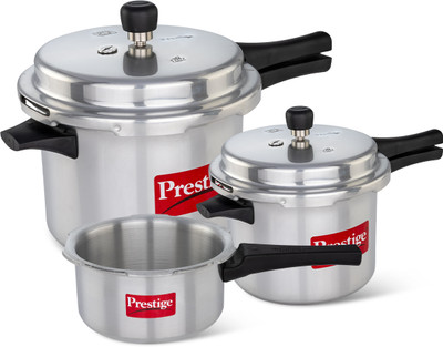 Prestige Popular 2 L, 3 L, 5 L Outer Lid Pressure Cooker(Aluminium)