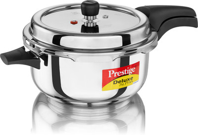 Prestige Svachh Deluxe Alpha 5 L Outer Lid Induction Bottom Pressure Cooker(Stainless Steel)
