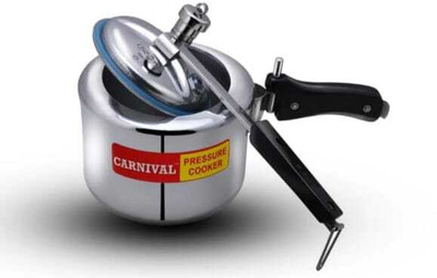 CARNIVAL Aluminium Regular Model Induction Based Pressure Cooker Pure Virgin Aluminium 3.5 L Inner Lid Induction Bottom Pressure Cooker(Aluminium)