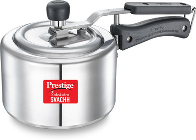 Prestige Nakshatra Svachh Non-Induction 1.5 L Inner Lid Induction Bottom Pressure Cooker(Aluminium)