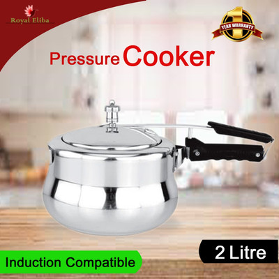 ROYAL ELIBA 2 L Outer Lid Induction Bottom Pressure Cooker(Aluminium)