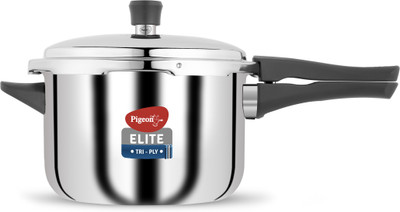 Pigeon Elite Shine 3 L Outer Lid Induction Bottom Pressure Cooker(Triply)