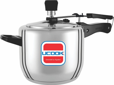 UCOOK Neo 5 ltr staniless steel inner lid Presser cooker without seperator 5 L Inner Lid Induction Bottom Pressure Cooker(Stainless Steel)