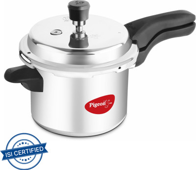 Pigeon Deluxe 3 L Outer Lid Pressure Cooker(Aluminium)