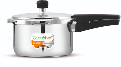 Greenchef Greenchef Compact Prime Outer Lid 1.5 L Outer Lid Induction Bottom Pressure Cooker(Stainless Steel)