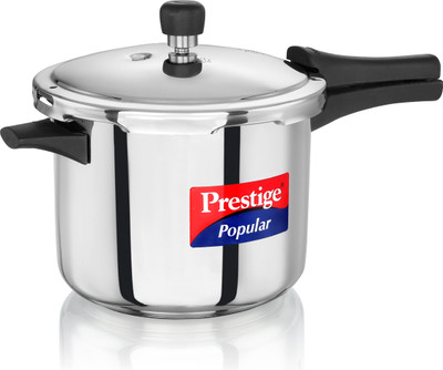 Prestige Popular 5 L Outer Lid Induction Bottom Pressure Cooker(Stainless Steel)