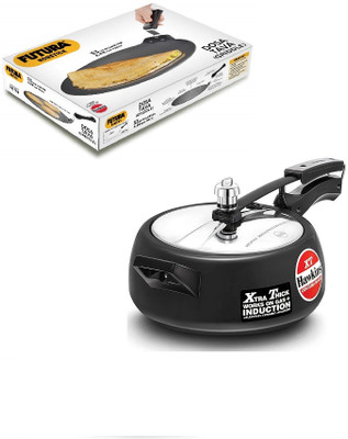 Hawkins Non Stick Dosa Tava (NDT33) , 3.5 Litre Pressure cooker 3.3 L, 3.5 L Inner Lid Induction Bottom Pressure Cooker(Hard Anodized)