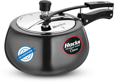 Hocks Black Curve 3 L Inner Lid Induction Bottom Pressure Cooker(Hard Anodized)