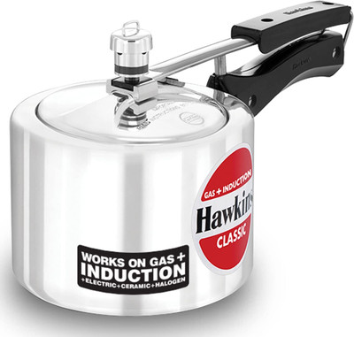 Hawkins Classic Pressure Cooker, Tall Design, Induction Inner Lid 2 L Inner Lid Induction Bottom Pressure Cooker(Aluminium)