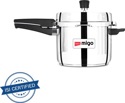 IMPEX Migo SS Pressure cooker IFC 5 SS 5 L Outer Lid Induction Bottom Pressure Cooker(Stainless Steel)