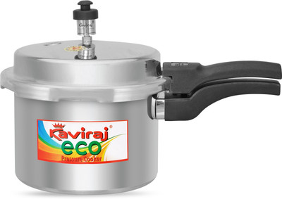 Kaviraj Eco 3 L Outer Lid Induction Bottom Pressure Cooker(Aluminium)