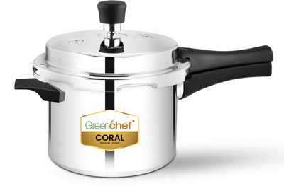 Greenchef Coral 5 L Outer Lid Induction Bottom Pressure Cooker(Aluminium)