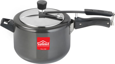 SUMMIT Plain Majestic Hard Anodised |Induction Base | 5 L Inner Lid Induction Bottom Pressure Cooker(Hard Anodized)
