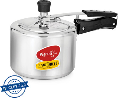 Pigeon Favourite 3 L Inner Lid Induction Bottom Pressure Cooker(Aluminium)
