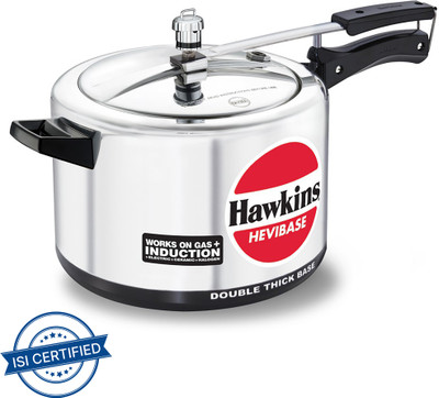 Hawkins Hevibase (IH80) 8 L Inner Lid Induction Bottom Pressure Cooker(Aluminium)