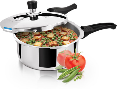MILTON Pro Cook Tri Ply Pressure Cooker With Outer Lid, Silver 1.5 L Outer Lid Pressure Cooker(Stainless Steel)